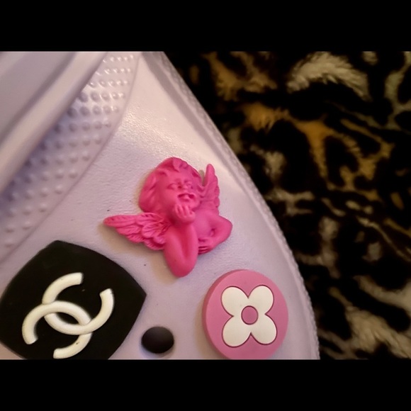 Pink Angel Cherub Shoe Charm 1 Piece‎ - Picture 3 of 8